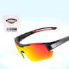 Sports Sunglasses Portable Ride Solar Polarized Glasses Ultralight Frame Design Anti UV Glasses Mirror Anti Glare Riding Glasses Windproof P-48 (Red) view 2