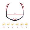Sports Sunglasses Portable Ride Solar Polarized Glasses Ultralight Frame Design Anti UV Glasses Mirror Anti Glare Riding Glasses Windproof P-48 (Red) view 3