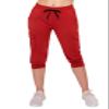 ALWAYS Womens Cargo Capri Jogger Sweatpants with Pockets  Super Soft Stretch Lounge Pants, Casual Joggers for Women, Daily Wear & Travel, Red S view 2