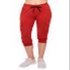 ALWAYS Womens Cargo Capri Jogger Sweatpants with Pockets  Super Soft Stretch Lounge Pants, Casual Joggers for Women, Daily Wear & Travel, Red S view 3