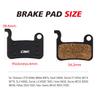 2 Pairs Bicycle Disc Brake Pads for Shimano XT M765 M775 M776 LX M585 XTR M965 M966 M975 SLX M665 T665 Deore M535 M595 M596 Saint Hone Alfine, Resin Organic view 3