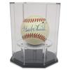 OnDisplay Deluxe UV-Protected Baseball/Tennis/Softball Display Case - Octagon Black Base view 1