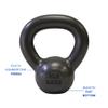 Ader 5lb x 6pcs Premier Kettlebell Set view 3