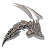 5.5" Iron Stainless Steel Finger Claw (Silver Blade Reaver Blade) view 2