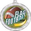 2 1/2" Flag Football Medals, Silver Glitter Flag Football Awards 20 Pack view 2