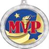 2 1/2" Silver Glitter MVP Medals, Great MVP Awards 20 Pack Prime view 2