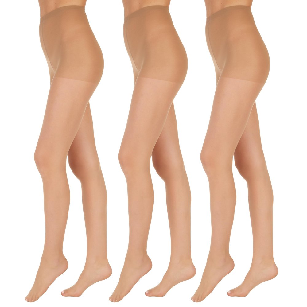 L'eggs Women's Everyday Control Top Panty Hose, Nude, B