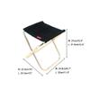 Outdoor Folding Chair Portable Foldable Aluminum Alloy Camping Travel Chair Fishing Stool Backpacking Seat Stool Fishing Bedchairs (L) view 2