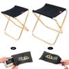 Outdoor Folding Chair Portable Foldable Aluminum Alloy Camping Travel Chair Fishing Stool Backpacking Seat Stool Fishing Bedchairs (M) view 4