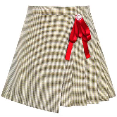 Sunny Fashion Girls Skirt Envelope Wrap Skirt Back School Uniform Size 7-8