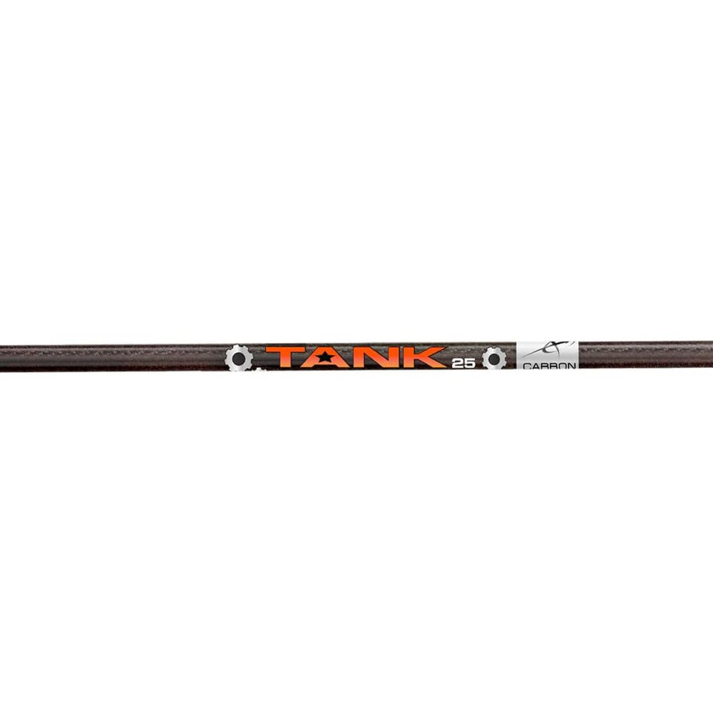 Carbon Express Tank 25 .400 Spine Shafts, 360 Degree Spine Consistency, 12-Pack