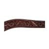 Circle Y 2" Wide Contoured Classic Floral Breast Collar for Horse, Walnut view 3