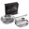 Goetland 304 Stainless Steel US Military Mess Kit Plate Set GI Type Outdoor Camping Hiking Picnic BBQ Beach view 4