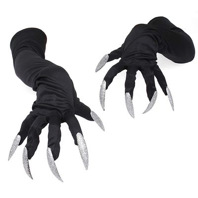 Ylucky 3D Animal Claw Paw Gloves - Cosplay Bear Dinosaur Mitts Thermal Hand Warmer Winter Finger Werewolf Gloves for Halloween Costume Props Christmas (Ghost Claw)