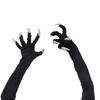 Ylucky 3D Animal Claw Paw Gloves - Cosplay Bear Dinosaur Mitts Thermal Hand Warmer Winter Finger Werewolf Gloves for Halloween Costume Props Christmas (Ghost Claw) view 2