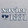 AH1177 - Xavier Musketeers Throwback Year Stripe Hoodie - Medium - Sport Grey view 2