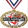 Attendance Medal, 2 1/2" Galaxy Star Perfect Attendance Medals, Great Attendance Awards 50 Pack Prime view 1