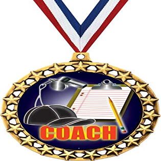 Coach Medal, 2 1/2" Galaxy Star Coaching Medals, Great Coach Awards 100 Pack Prime