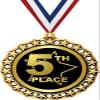 5th Place Medal, 2 1/2" Galaxy Star Fifth Place Medals, Great Fifth Place Awards 50 Pack Prime view 1