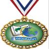 Geography Medal, 2 1/2" Galaxy Star Kids Education Medals, Great Academic Awards 10 Pack Prime view 1