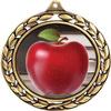 Apple Medals - 2 1/2" Laurel Wreath Teachers Apple Medal - Great Education Awards for Kids 50 Pack Prime view 2