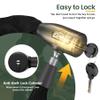 Titanker Bike Chain Lock, Security Anti-Theft Bike Lock Chain Bicycle Chain Lock Bike Locks for Bike, Motorcycle, Bicycle, Door, Gate, Fence, Grill (6mm, 8mm, 10mm Thick Chain) (Black-10mm Chain) view 4