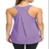 Bestisun Womens Workout Tops Racerback Yoga Tanks Long Sports Shirts Athletic Wear Gym Exercise Clothes Purple S view 1