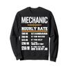 Funny Auto Car Mechanic Hourly Rate - Best Gift Idea T-shirt Sweatshirt view 1