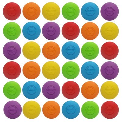 Velocity Practice Lacrosse Balls - 1, 2, 3, 6, 12, 18, 24, 36, 60 and 120 Packs - Official Size and Weight - Multi Color