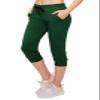 ALWAYS Womens Capri Jogger Sweatpants with Pockets  Super Soft Stretch Lounge Pants, Casual Joggers for Women, Yoga Workout & Daily Wear, Hunter Green US M (Tag L/XL) view 1