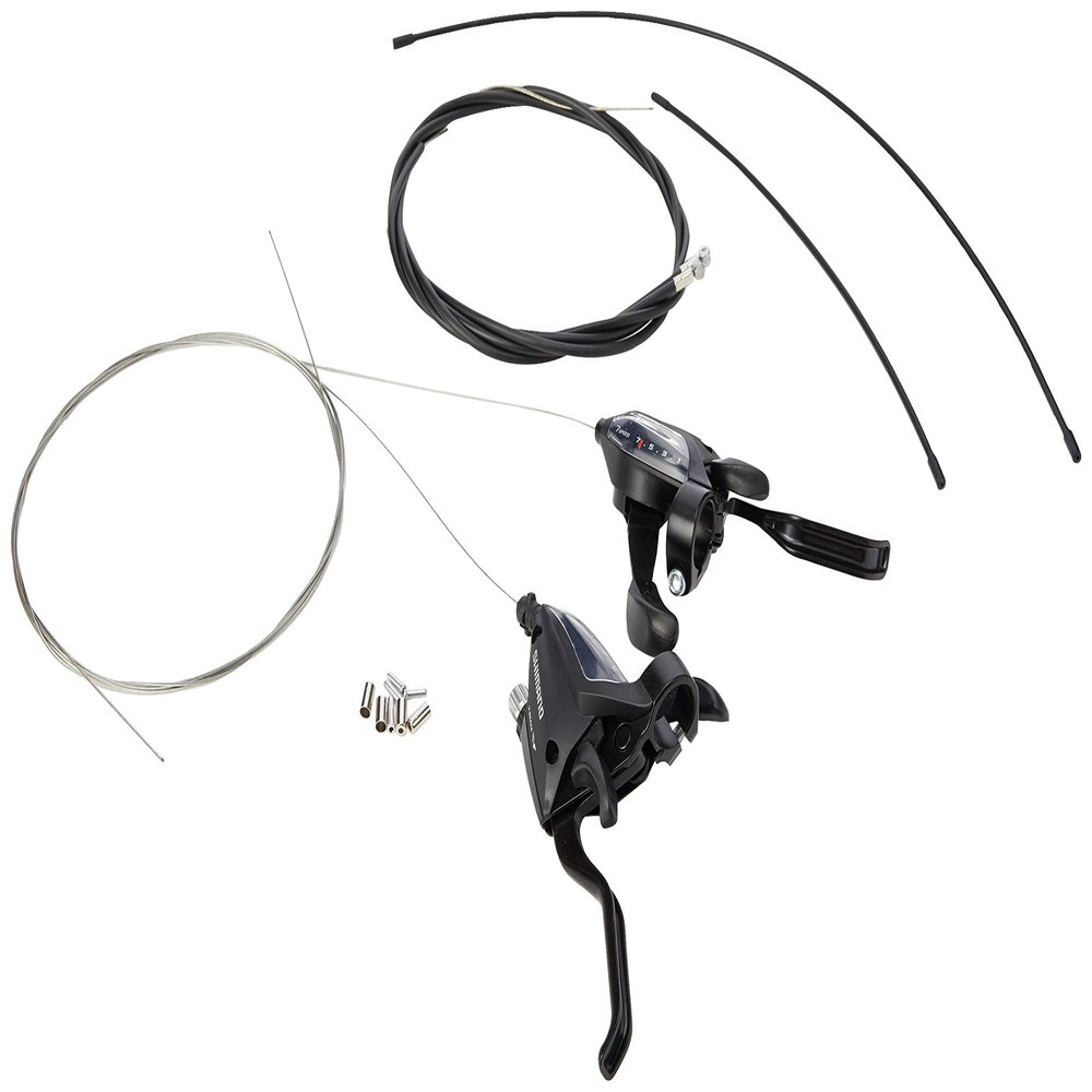Shimano Altus ST-EF500 EZ fire Plus STI Set, 2-Finger Lever, 3 x 7-Speed, Black