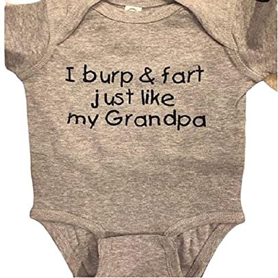 burp fart like grandpa funny baby onesie farting infant one piece bodysuit