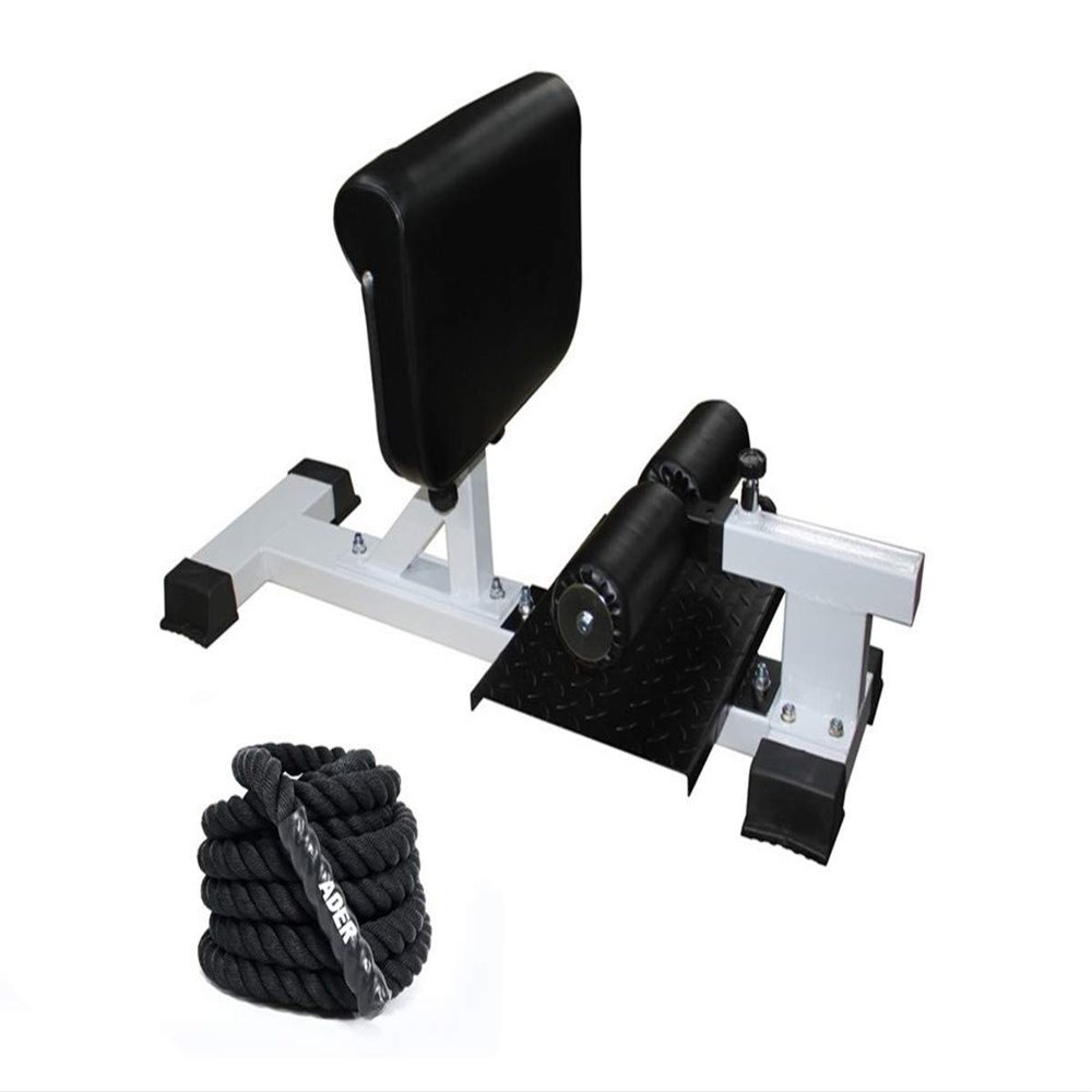 Ader Sissy Squat Machine Leg Extension with 30ft Battle Rope Power Rope