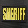 BritKitUSA 8" X 3" Woven Sheriff Placard Patch Brand Law Enforcement Leo view 1