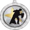 Ballroom Dance Medal, 2 1/2" Silver Glitter Dancing Medals, Great Dancer Awards 100 Pack Prime view 2