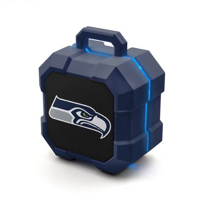 SOAR NFL Shockbox LED Wireless Bluetooth Speaker - Water Resistant IPX4, 5.0 Bluetooth with Over 5 Hours of Play Time - Small Portable Speaker - Officially Licensed NFL, Perfect Home & Outdoor Speaker