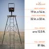 Big Game The Defender Tripod Stand, 1 Person Deer Hunting Climbing Ladder with Rotating Flex-Tek Seat and Shooting Rail, 12.5' view 3