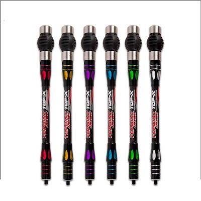 Ace Hunter Archery Side-Bar10/12/15" in Double Color Compound Bow 3kPure Carbon Fiber Stabilizer for Bow Shooting Balance Rod Extender Side Bar Recurve (RED, 10")