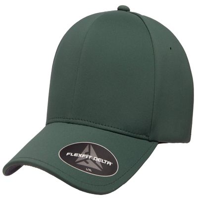 Flexfit Men's Delta Seamless Baseball Cap, Spruce, Large-X-Large Black