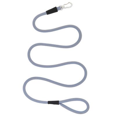 Terrain D.O.G. Elevation Leash, 7/16" x 6', Sky Blue/Silver/Purple