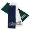 Personalized Custom Golf Towel - Add Your Embroidered Monogram - Trifold Golf Towels with Grommet and Carabiner Clip, Hook view 2