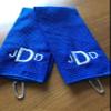 Personalized Custom Golf Towel - Add Your Embroidered Monogram - Trifold Golf Towels with Grommet and Carabiner Clip, Hook view 4