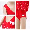 TAOTAO Floatation Swimsuits for Toddler Adjustable Buoyancy Life Jacket for Kids Boys Girls Swimwear Swim Cap Arm Floaties (Height:31.5''-35.4''/Weight:19.8-26.4lb, Red) view 3