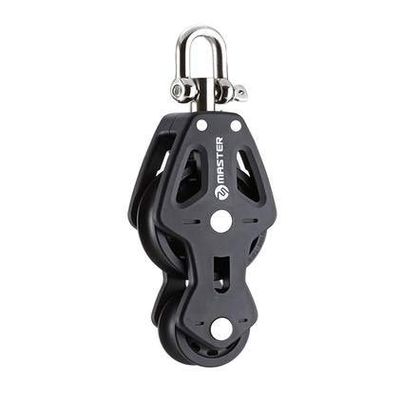 Sailboat Hardware 90mm 3.54" Single Swivel Shackle Fiddle Becket Plain Bearing Block Master BP-0920F