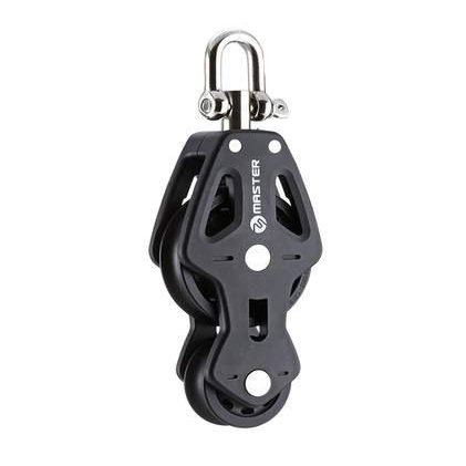 Sailboat Hardware 90mm 3.54" Single Swivel Shackle Fiddle Becket Plain Bearing Block Master BP-0920F