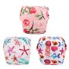 Babygoal Baby Girl and Boy Swim Diapers, Reusable Adjustable Washable One Size Fits 0-8M Baby Gifts and Swimming Lessons 3 Pack 3SD06 view 1