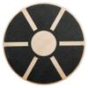 Fitvids Non-Slip Wooden Wobble Balance Board Core Trainer 15.55-inch Diameter with 360 Rotation for Stability Training  Black  15.55-inch Diameter with 360 Rotation  Black view 1