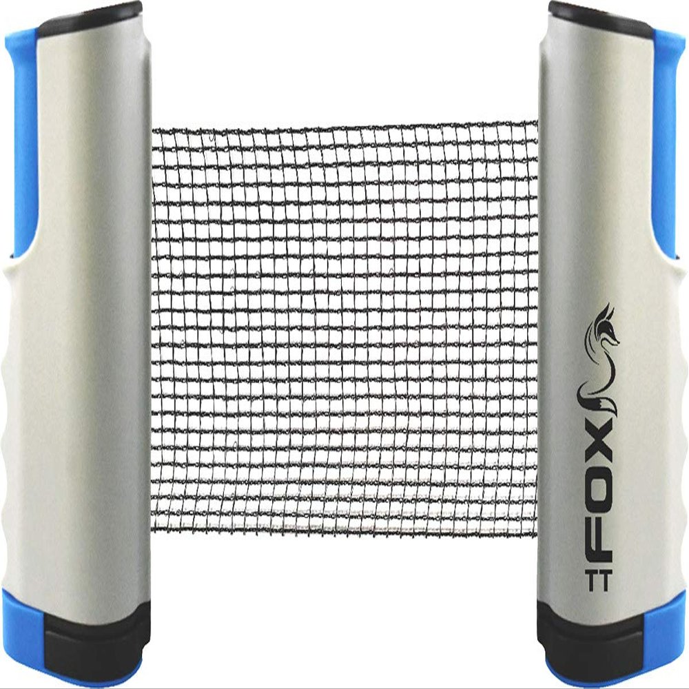 Fox Nets Fox TT Unisex's Retractable Table Tennis Net, Multi-Coloured, One Size