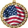 American Flag Medal, 2 1/2" Galaxy Star USA Flag Medals, Great Patriotic Awards 50 Pack Prime view 2