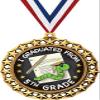 Graduation Medal, 2 1/2" Galaxy Star 5th Grade Graduation Medals, Great Graduate Awards 1 Pack view 1